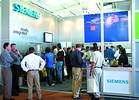 A busy Siemens stand at Kyalami